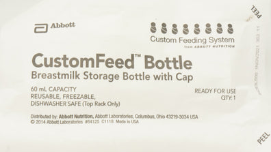 Abbott CustomFeed Breastmilk Storage Bottle With Cap 60 mL (x)